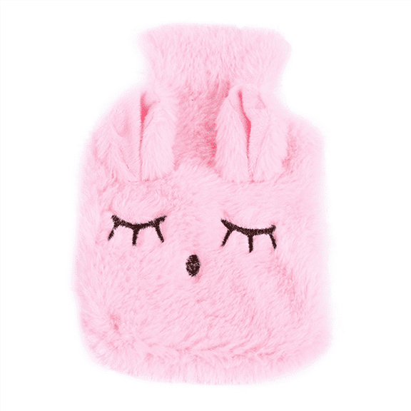 Winter Hot Water Bottle PVCPlush Shoulder Hand Warmer Heat Pack Reusable Heating Bag Household Thermal Sack AccessoriesA