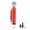 Red, variant on Suodoka Manual Air Ball Pump, Portable Sports Pump with Pressure Gauge, Detachable Hose for Football Basketball Soccer Volleyball Inflatables, Compact Design, Yellow (10 inches / 25.4 cm)