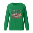 thumbnail image 5 of Chandail en Molleton de Noël pour Femmes 2023 Imprimé de Noël à Manches Longues et Col Rond en Liquidation, 5 of 5