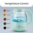 thumbnail image 3 of Elite Cuisine EKT2107 1.25Qt Adjustable Temperature Electric Glass Kettle with Keep Warm, 3 of 4