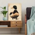 thumbnail image 5 of Qisvanset 12x16 Inch 2D Flat Framed Canvas Art, Vintage Duck Sketch Farm Rustic Nursery Home Wall Art Decor, 5 of 5