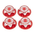 thumbnail image 1 of 4 Pcs Couvercle de Roue Hexagonal Résistant à l'Usure Embouts Centraux Manchon de Moyeu Clé Filetée Jante de Pneu Bonne Étanchéité 1:8 Voiture RC Tout-Terrain Rouge, 1 of 5