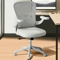 thumbnail image 6 of HomeZeer Computer Desk Chairs with Wheels, Middle Back Mesh Office Chair with Adjustable Arms and Lumbar support, Ergonomic Mesh Office Chair with 300 lbs, White, 6 of 11