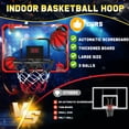thumbnail image 6 of JoyStone Indoor Basketball Hoop for Kids, Mini Basketball Hoop with Electronic Scoreboard & Sounds, Over The Door Basketball Hoop 3 Balls for Kids & Adults, Red, 6 of 10