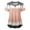 Gray I, variant on Womens Summer Tops, Womens Tops Fashion Short Sleeve V-Neck Tops Working Uniform Printing Pocket Blouse Tops Navy