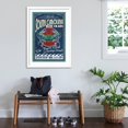 thumbnail image 3 of Art.com Pawleys Island, South Carolina - Blue Crabs Art Print by Lantern Press, White Frame Wall Art, 32" x 44", 3 of 5