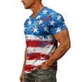 thumbnail image 3 of 250 Anniversary Usa Shirt 4th Of July Shirts for Men American Flag Print Plus Size Short Sleeve America 250 Shirt Patriotic Tees, 3 of 4