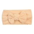 thumbnail image 4 of Splozh Baby Bow Headbands Cute Bows Baby Headscarf Headband Comfortable Soft Fashionable Bow Baby Headscarf Headband,Beige,One Size, 4 of 4