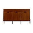 thumbnail image 1 of 54" Brown Contemporary Mid-century 3 Door Accent Cabinet, 1 of 3