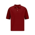 thumbnail image 6 of VgaVtl Lapel Men's Short Sleeve Polo Clothing for Men Pull-On Collared Regular Solid Color Casual Shirts,Red XL, 6 of 6