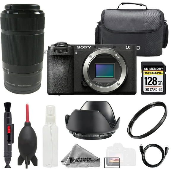 Sony a6700   E 55-210mm f/4.5-6.3 OSS Lens  128GB  Bag  UV Filter- Basic Kit (International Version)