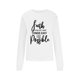 thumbnail image 3 of Gibobby Sudadera de mujer Sudaderas de Halloween para mujer de gran tamaño camisetas de otoño y día festivo con cuello redondo(Blanco,M), 3 of 5