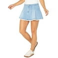 thumbnail image 3 of Celebrity Pink Pleat Denim Skirt, 3 of 5