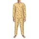 thumbnail image 3 of Fotbe Autumn Fall Yellow Leaves Pijama de Hombre con Estampado de Manga Larga, Conjunto de 2 Piezas, Ropa de Dormir Suave y Cómoda con Bolsillos-Large, 3 of 7