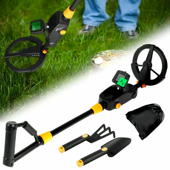 BESTSKY Metal Detector Adjustable Metal Detecting Tool Kit Gold Silver Finder Detector LCD Display Jewelry Coin Hunting Detector Metal Detecting Device for Kids Junior Youth