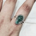thumbnail image 5 of Natural Turquoise Ring, Rough Turquoise Ring, December Birthstone, Bohemian Ring, 925 Sterling Silver, Womens Ring, Christmas, Thanksgiving, Handmade, Statement Jewelry, Rough Gemstone Jewelry, 5 of 5