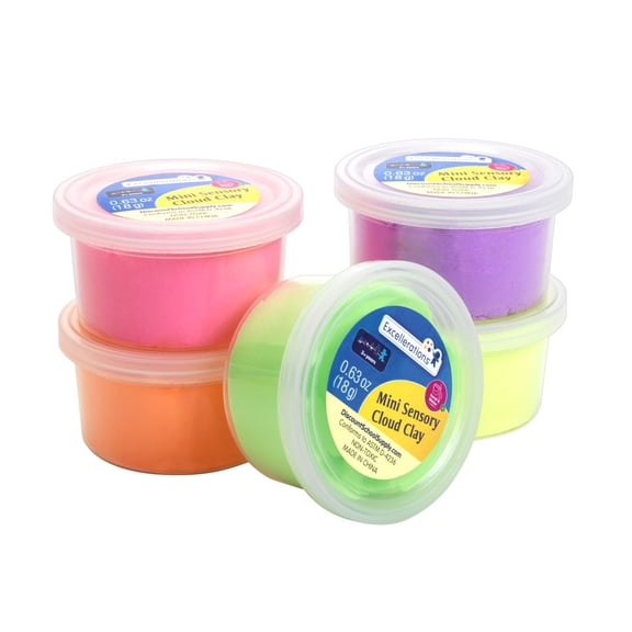 Excellerations Mini Sensory Cloud Clay Set of 5