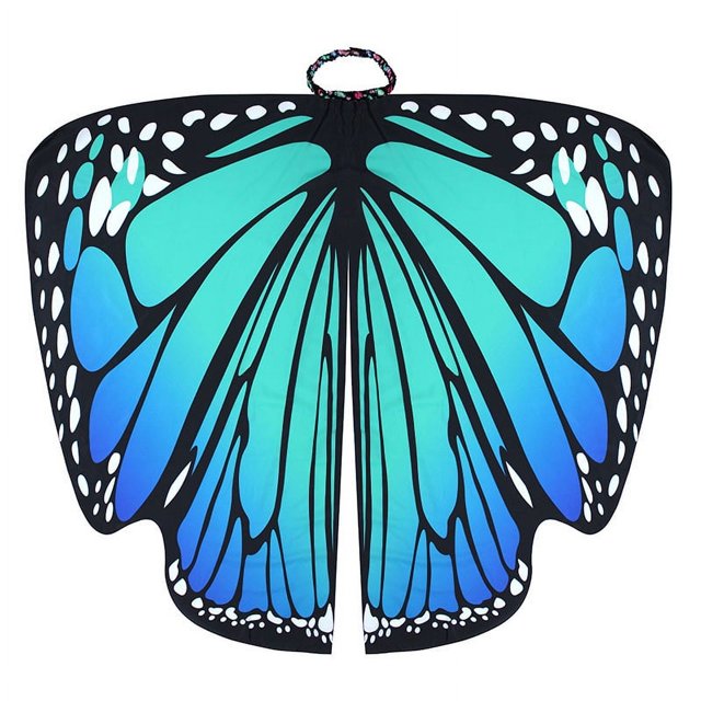 Capa de mariposa para disfraz de Halloween, capa decorativa giratoria, danza del vientre europea y americana, alas de mariposa grandes