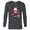 Charcoal Heather, variant on Star Wars Darth Vader Helmet Give Yourself to the Dark Side - Long Sleeve T-Shirt for Men - Customized-White