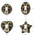thumbnail image 5 of Goat Christmas Ornaments, Goat Ornament, Goat Christmas Décor, Goat Xmas Decorations FizGM6, 5 of 5