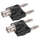 thumbnail image 5 of 2PCS J.20022 4mm Banana Plug Connector BNC Female to Double Row Banana Connector Adapter, 5 of 5