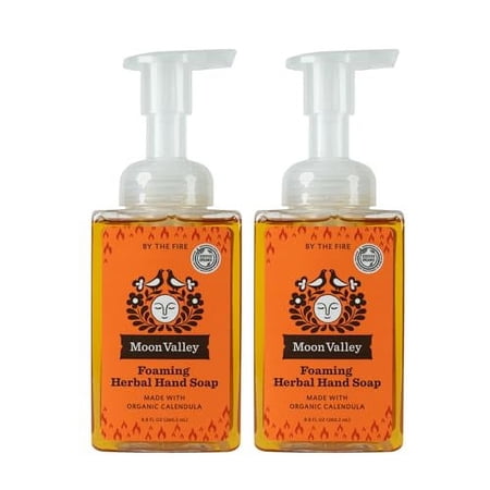 Moon Valley Herbal Foaming Hand Soap, Vegan (By the Fire, Recyclable Bottle)