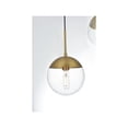 thumbnail image 5 of Living District Eclipse 18 Inch Pendant Clear Shade in Chrome, 5 of 9