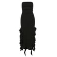 thumbnail image 2 of Bebetter Y2K Irregular Ruffle Bandeau Maxi Dress A, 2 of 3