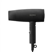 SALONIA Speedy Ion Dryer Gray Hair Dryer Large Air Volume Quick Dry Negative Ion Compact Lightweight Manufacturer SL-013GR