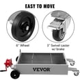 thumbnail image 5 of VEVOR Oil Drain Pan 15 Gallon Oil Drain Tank, 57L Low Profile Oil Drain Pan, Large Capacity Oil Change Pan, Foldable Hand, with Pump, Hose, Swivel Casters Wheels for Car, SUV, Trucks Oil Draining, 5 of 7