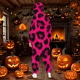 thumbnail image 4 of Rohuuque Women's and Men's Festival Dress Up Onesie Animal Pattern Pajama Playsuits Jumpsuit with Zipper and Pocket Lounge Wear Hot Pink, 4 of 9