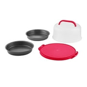 Mainstays 4pc Cake Carrier with Cake Pan Set