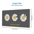 thumbnail image 3 of Bingfone Keep Life Simple Daisy Flower Large Gaming Mouse Pad,Extended Desk Mousepad With Stitched Edges,Non-Slip Base,Water Resist Keyboard Pad For Gamer, Office & Home, 29.5 X 16 In, 3 of 9