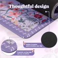 thumbnail image 3 of Mouse Pad iCasso - Alfombrilla de escritorio (tamaño grande, 90 x 40 cm), diseño floral, color morado, 3 of 7