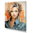 thumbnail image 2 of Designart "Peach Pfeiffer In Pop Art Portrait" Woman Pop Art Wall Art Prints, 2 of 7
