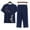 Navy, variant on Njoeus Pajama Sets for Women 2 Piece, Summer Pajamas for Women Women's Summer Casual Printed Short-Sleeve Top Pants Comfy Sleep Outfit 2 Piece Pajama Set Lounge Sets 2 Piece Sets for Women Summer On C