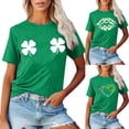 thumbnail image 5 of ZZwxWA St Patricks Day Shirt Green Shirts for Women Shamrock Womens Plus Size Tops Short Sleeve Casual Trendy, 5 of 5