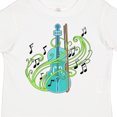 thumbnail image 4 of Inktastic Violin with Musical Notes and Swirls Boys or Girls Toddler T-Shirt, 4 of 5