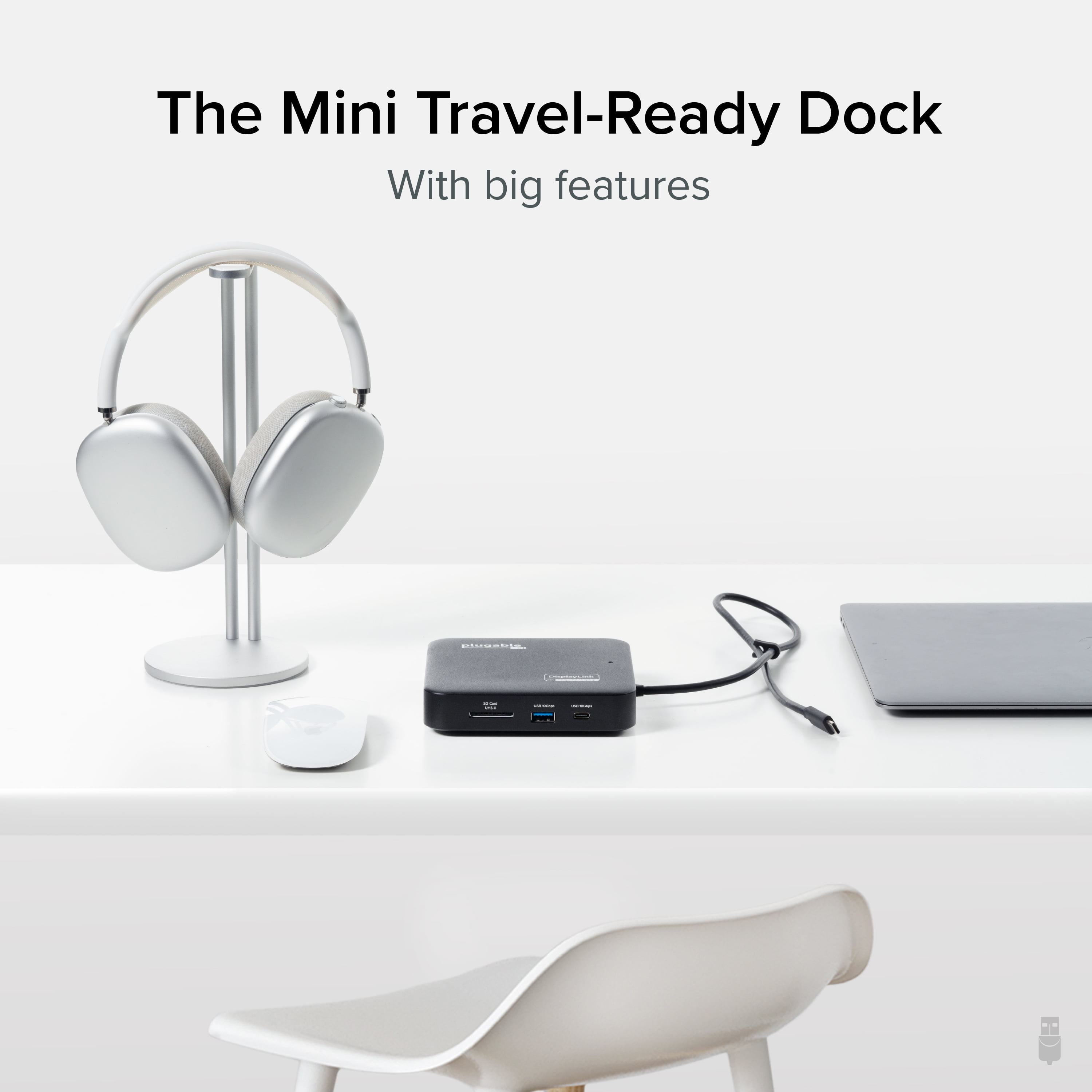 Plugable 7-in-1 USB C Docking Station Dual Monitor, Dual HDMI Dock is Compatible with Mac and Windows