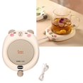 thumbnail image 2 of Convenient Beverage Warmer Portable Temperature Control Cup Heater Electric Thermostatic Coaster for Home Desk Use, 2 of 5