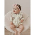 thumbnail image 6 of Miaouyo Infant Baby Girl Fall Bubble Romper 3 6 9 12 18 Months Floral Print Long Sleeve Frill Mock Neck Ruffled Jumpsuit, 6 of 9