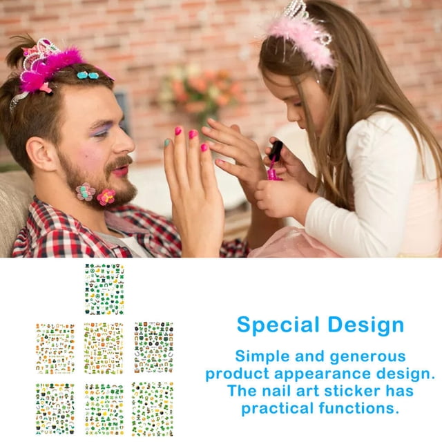pitrice Nail Wraps Sticker Exquisite Fashion Manicure Labels Art Decorations Sculpture Abstract Green Leaves Adhesive Decals St. Day WG488