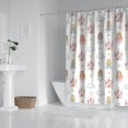 thumbnail image 2 of White Princess Castle Pattern Shower Curtain 84"x72" ,Bathroom Decorative Shower Curtains Set with 12 Hooks,Modern Waterproof Washable Shower Curtain, 2 of 6
