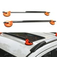 thumbnail image 1 of Rooftop Luggage Rack, High Durability Car Roof Rack Cross Bars Square Steel Tubes 36.22 Inch  for Vehicles, 1 of 7