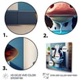 thumbnail image 3 of Designart Cartoon Cow Seating On The Toilet I Canvas Wall Art, 3 of 5
