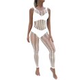 thumbnail image 1 of FhsagQ Lingerie pour Femmes Lingerie pour Femmes Vêtements de Nuit Tenue de Nuit Justaucorps Bas Justaucorps Lingerie Transparente Ensembles de Lingerie pour Femmes avec Bas-Collants Lingerie pour Femmes Robe Blanc Taille Unique, 1 of 6