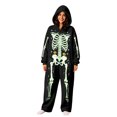 thumbnail image 6 of Unisex Adult Hooded Onesie, Halloween Skeleton Full‑Body Print Long Sleeve Jumpsuit for Men Women Home Loungewear, 6 of 8