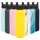thumbnail image 2 of Simple Modern Water Bottle with Straw Lid Vacuum Insulated Stainless Steel Metal Thermos | Large Reusable Leak Proof BPA-Free Flask for Gym, Travel, Sports | Summit Collection | 40oz, Sunshine Yellow Simple Modern Ver descripción, 2 of 2