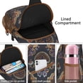 thumbnail image 2 of Rustic Paisley Design Sling Backpack, Vintage Bohemian Crossbody Shoulder Bag with Colorful Floral Pattern, Lightweight Travel Hiking Daypack, 2 of 6