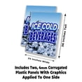 thumbnail image 2 of Ice Cold Beverages (24" X 36") 4mm Corrugated Plastic Panel, Graphics Applied To 1 Side (Pk of 2), 2 of 4